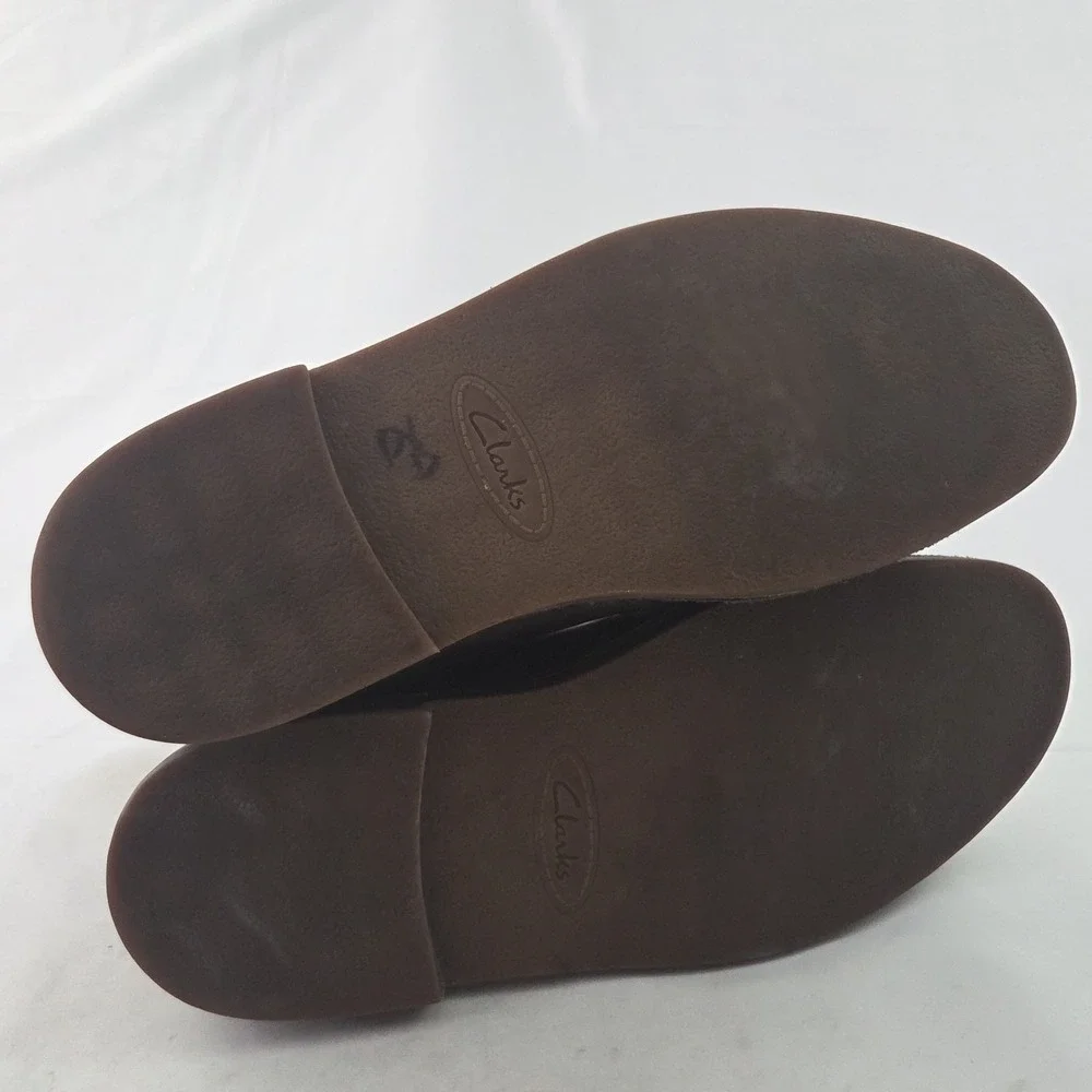 Clarks Desert Boots Mens 11.5 Brown Leather Chukka Lace Up Smart Casual Workwear